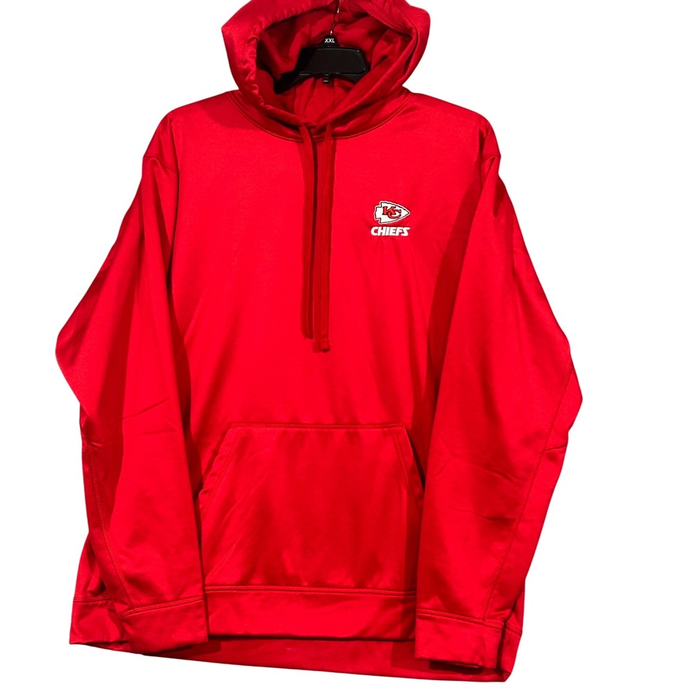 Dunbrooke Kansas City Chiefs Hoodie Mens XXL Red Performance Fleece Sweatshirt